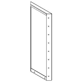 Stalen plantenbak - Paneel - 80 x 30 cm - RAL9010 mat (wit)