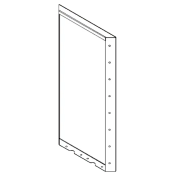 Cortenstaal plantenbak - paneel - 80 x 40 cm