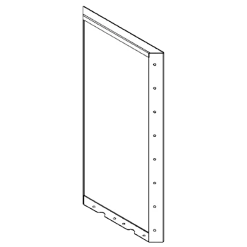 Stalen plantenbak - Paneel - 80 x 40 cm - RAL9010 mat (wit)