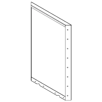 Stalen plantenbak - Paneel - 80 x 50 cm - RAL9005 mat (zwart)
