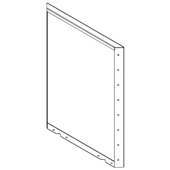 Cortenstaal plantenbak - paneel - 80 x 60 cm