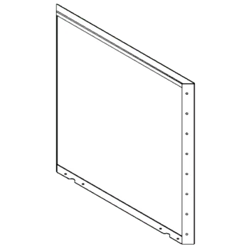 Cortenstaal plantenbak - paneel - 80 x 80 cm