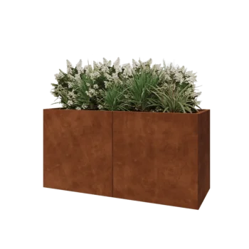 Cortenstaal plantenbak XXL - Rechthoek - 160 x 60 x 80 cm - Zonder bodemplaat