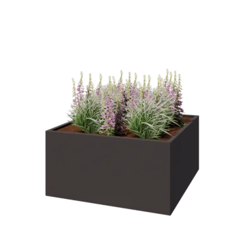 Stalen plantenbak - Vierkant - 120 x 120 x 60 cm - Andere RAL kleur - Zonder bodemplaat