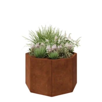 Cortenstaal plantenbak - Achthoek - 96,6 x 96,6 x 60 cm - Zonder bodemplaat