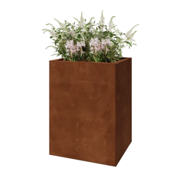 Cortenstaal plantenbak - Rechthoek - 60 x 50 x 80 cm - Zonder bodemplaat
