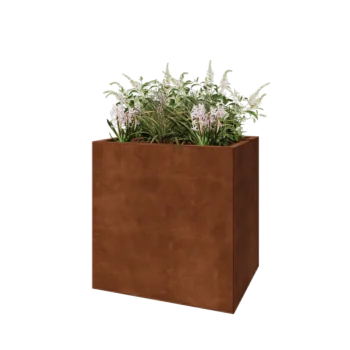 Cortenstaal plantenbak - Rechthoek - 80 x 60 x 80 cm - Zonder bodemplaat