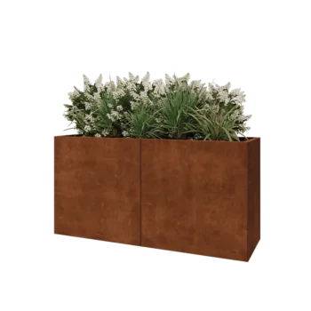 Cortenstaal plantenbak XXL - Rechthoek - 160 x 50 x 80 cm - Zonder bodemplaat