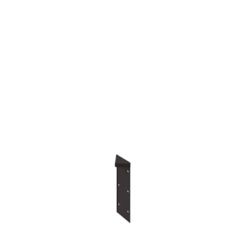 Stalen plantenbak - Hoekstuk 180° - 30 cm - RAL7016 mat (antraciet grijs)