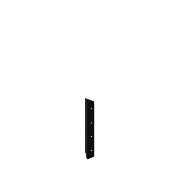 Stalen plantenbak - Hoekstuk 90° - 40 cm - RAL9005 mat (zwart)