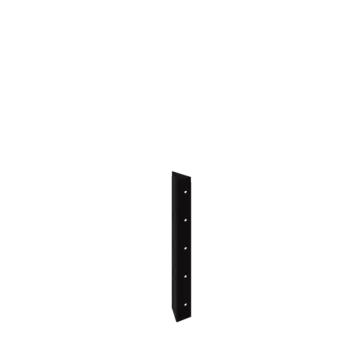 Stalen plantenbak - Hoekstuk 90° - 50 cm - RAL9005 mat (zwart)