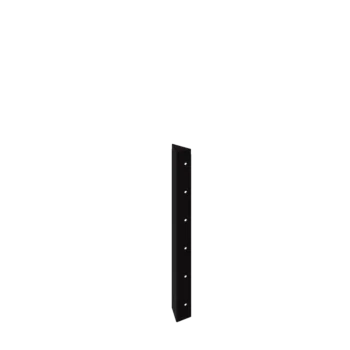 Stalen plantenbak - Hoekstuk 90° - 60 cm - RAL9005 mat (zwart)