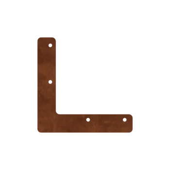 Cortenstaal plantenbak - Koppelplaat - L-vorm