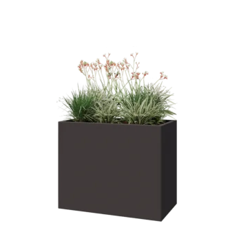 Stalen plantenbak - Rechthoek - 100 x 50 x 80 cm - Andere RAL kleur - Met bodemplaat