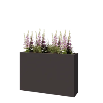 Stalen plantenbak - Rechthoek - 120 x 30 x 80 cm - Andere RAL kleur - Zonder bodemplaat