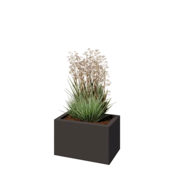 Stalen plantenbak - Rechthoek - 50 x 30 x 30 cm - Andere RAL kleur - Zonder bodemplaat