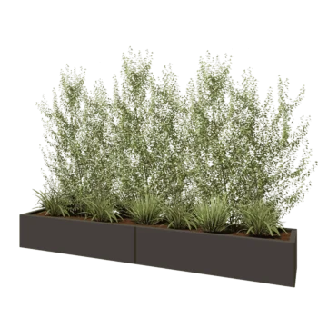 Stalen plantenbak XXL - Rechthoek - 240 x 40 x 30 cm - Andere RAL kleur - Zonder bodemplaat