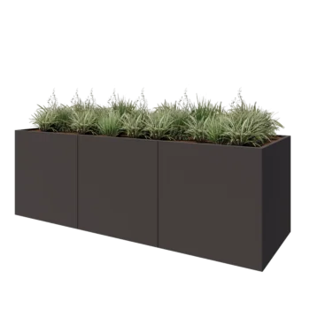 Stalen plantenbak XXL - Rechthoek - 300 x 100 x 100 cm - Andere RAL kleur - Zonder bodemplaat