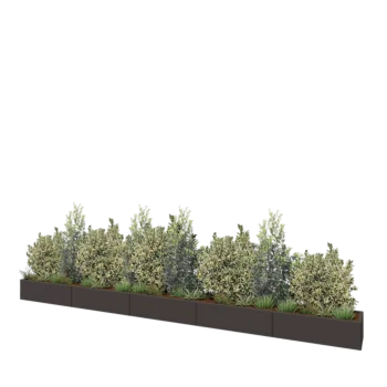 Stalen plantenbak XXL - Rechthoek - 500 x 40 x 30 cm - Andere RAL kleur - Zonder bodemplaat