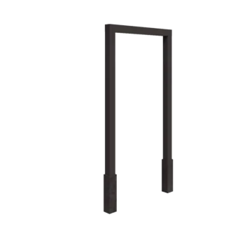 Stalen pergola - Recht - 150 x 230 cm - Andere RAL kleur - Met betonpoer