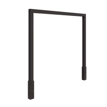 Stalen pergola - Recht - 300 x 230 cm - Andere RAL kleur - Met betonpoer