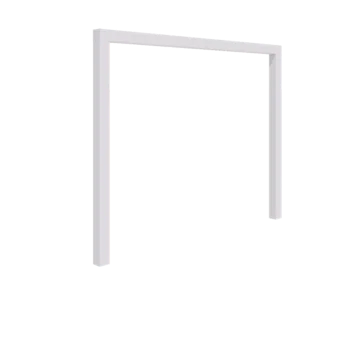 Stalen pergola - Recht - 300 x 230 cm - RAL9010 mat (wit) - Zonder betonpoer