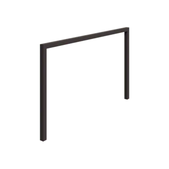 Stalen pergola - Recht - 400 x 230 cm - RAL7016 mat (antraciet grijs) - Zonder betonpoer