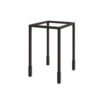 Stalen pergola - Vierkant - 224 x 200 x 230 cm - RAL7016 mat (antraciet grijs) - Met betonpoer