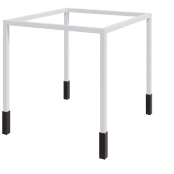 Stalen pergola - Vierkant - 324 x 300 x 230 cm - RAL9010 mat (wit) - Met betonpoer