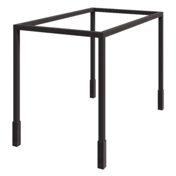 Stalen pergola - Vierkant - 424 x 250 x 230 cm - Andere RAL kleur - Met betonpoer