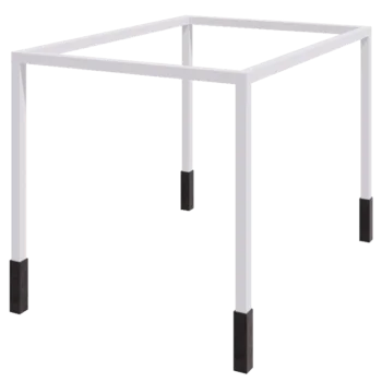 Stalen pergola - Rechthoek - 424 x 300 x 230 cm - RAL9010 mat (wit) - Met betonpoer