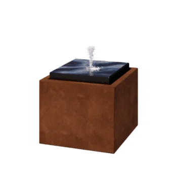 Cortenstaal watertafel - Orin - 50 x 50 x 40 cm - Zonder LED-verlichting