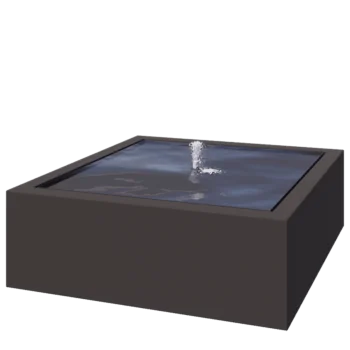 Aluminium watertafel - Lyra - 120 x 120 x 40 cm - Andere RAL kleur - Met LED-verlichting