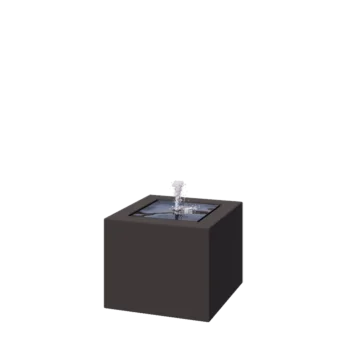 Aluminium watertafel - Lyra - 50 x 50 x 40 cm - RAL7016 mat (antraciet grijs) - Met LED-verlichting