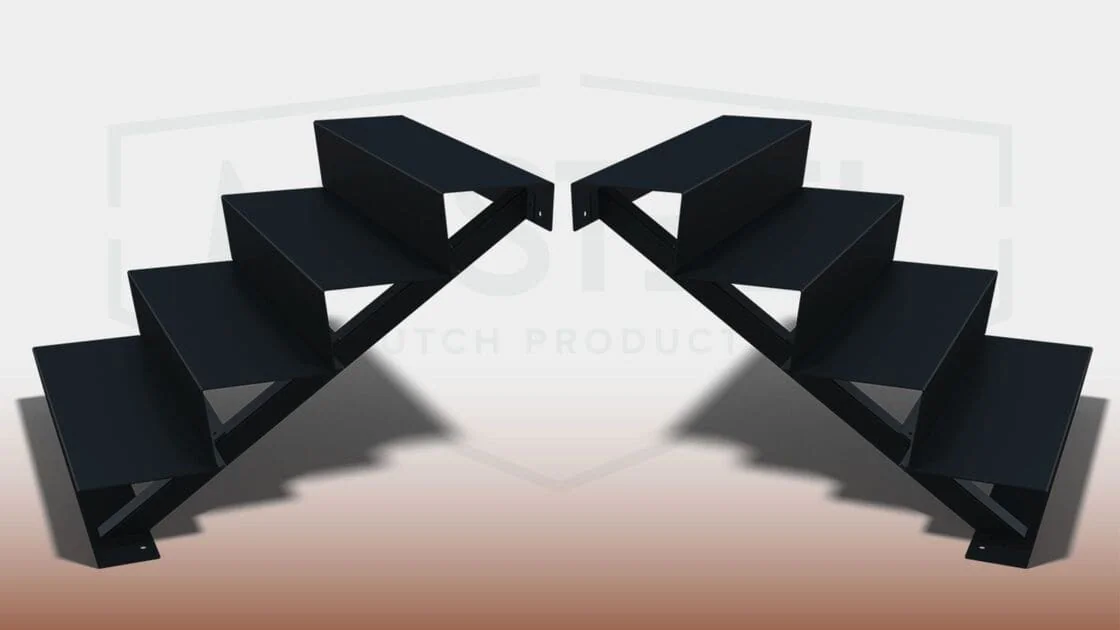 Hoe installeer je een stalen tuintrap?